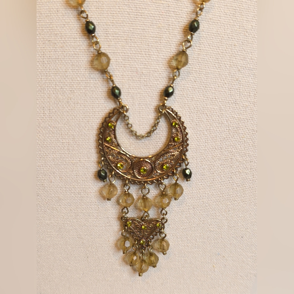 1970's Vintage Retro Gypsy Necklace - Picture 1 of 3